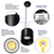 6 in. x 6 in. Wattage Selectable LED Pendant Fixture - Black Finish Thumbnail