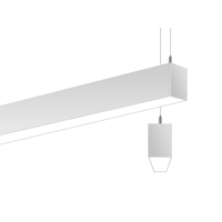 2 ft. Wattage and Color Selectable Architectural LED Linear Fixture with Diffuser Lens - Up/Down Light - 1600 Total Lumens - White - Versa Slim Series - Linkable - Watts 10-15-20 - Kelvin 3000-3500-4000 - 120-277 Volt - PLT PremiumSpec PLT-90444