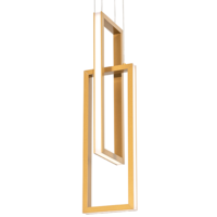 AFX Cole - 24 in. x 6 in. LED Pendant Fixture - Gold Finish - 1700 Lumens - 22 Watt - 3000 Kelvin - 9 ft. Adjustable Cables - 90 CRI - 120 Volt - AFX Lighting COLP06L30D1GD