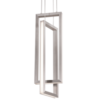 AFX Cole - 24 in. x 6 in. LED Pendant Fixture  - Nickel Finish - 1700 Lumens - 22 Watt - 3000 Kelvin - 9 ft. Adjustable Cables - 90 CRI - 120 Volt - AFX Lighting COLP06L30D1SN