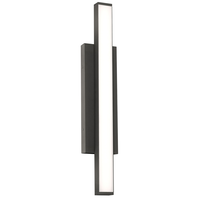 AFX Gale - 2 ft. LED Outdoor Wall Sconce Fixture - 3000 Kelvin - Black finish - 2400 Lumens - Horizontal or Vertical Installation - 90 CRI - 120-277 Volt - AFX Lighting GLEW0524L30UDBK