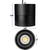 6 in. x 6 in. Wattage Selectable LED Pendant Fixture - Chrome Baffle - Black Finish Thumbnail