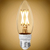 450 Lumens - 4.5 Watt - LED Chandelier Filament Bulb with 3 Selectable Color Temperature - 4.6 x 1.7 in. Thumbnail