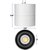6 in. x 6 in. Wattage Selectable LED Pendant Fixture - Chrome Baffle - White Finish Thumbnail