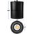 5 in. x 4 in. Wattage Selectable LED Pendant Fixture - Chrome Baffle - Black Finish Thumbnail