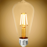 450 Lumens - 5 Watt - 2400 Kelvin - LED Edison Bulb - 5.5 in. x 2.5 in. - 40 Watt Equal - 92 CRI - 120 Volt - PLT-12834