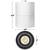 5 in. x 4 in. Wattage Selectable LED Pendant Fixture - Chrome Baffle - White Finish Thumbnail