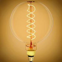 60 Watt Incandescent - Oversized Vintage Globe Light Bulb - 11.2 in. x 8 in. - 160 Lumens - Medium Base - 160 Lumens - 120 Volt - Bulbrite 137401