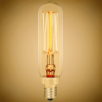 25 Watt - Vintage Antique Light Bulb - T6 Tubular Style - 3.3 in. x .75 in. - 3.3 in. Height - Candelabra Base - Tinted - Bulbrite ALB25WT6THRD