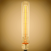 30 Watt - Vintage Antique Light Bulb - T9 Tubular Style - 7.4 in. Height - Medium Base - Tinted - Bulbrite ALB30WT9HPIN