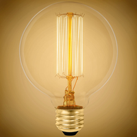 40 Watt - Incandescent Globe - 5.125 in. x 3.75 in. - Vintage Light Bulb - Medium Base - 135 Lumens - 120 Volt - ALB40WVSG30CL