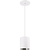 5 in. x 4 in. Wattage Selectable LED Pendant Fixture - Chrome Baffle - White Finish Thumbnail