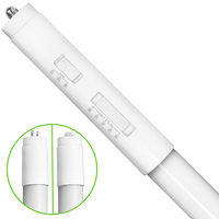 8 ft. LED T8 Tube - Wattage and Color Selectable - 5500 Lumen Max - Type B - Operates Without Ballast - T8 or T12 Replacement - Watts 24-32-40 - Kelvin 3000-3500-4000-5000-6000 - Double-Ended Power - 120-277 Volt - Case of 10 - PLT-50312