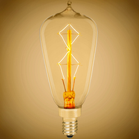 25 Watt - Edison Bulb - Incandescent Vintage Light Bulb - 120 Lumens - Candelabra Base - Amber Tint - 120 Volts - PLT-40015