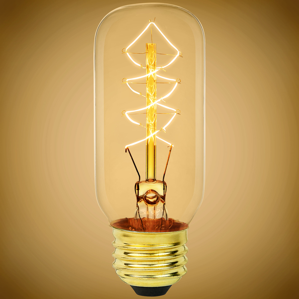 25 Watt - Vintage Light Bulb - 4 in. Length - Radio - Lit