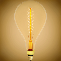 60 Watt Incandescent - Oversized Vintage Light Bulb - 12.2 in. x 6.5 in. - 200 Lumens - Medium Base - Tinted - 120 Volt - PLTS-12237