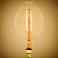 60 Watt Incandescent - Oversized Vintage Light Bulb - 14.6 in. x 7 in. - 200 Lumens - Medium Base - Tinted - 120 Volt - PLTS-12238