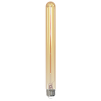 300 Lumens - 5 Watt - 2100 Kelvin - LED T9 Tubular Bulb - 25 Watt Equal - Color Matched for Candle Glow - Medium Base - 90 CRI - 120 Volt - Bulbrite 776707