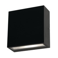 AFX Dexter - 5.5 in. LED Outdoor Wall Sconce Fixture - Direct and Indirect Light - Black Finish - 1000 Lumens - 24 Watt - 3000 Kelvin - 120-277 Volt - AFX Lighting DEXW060624L30MVBK
