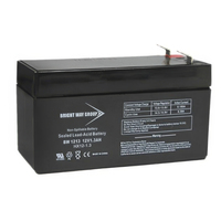 12 Volt - 1.3Ah - AGM Battery - F1 Terminal - Sealed AGM - Bright Way Group BW1213F1