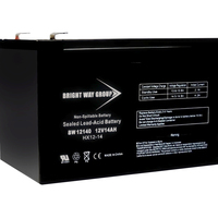 12 Volt - 14Ah - AGM Battery - F2 Terminal - Sealed AGM - Bright Way Group BW12140F2