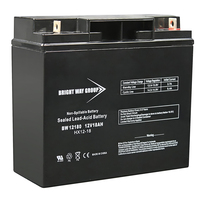 12 Volt - 18Ah - AGM Battery - NB Terminal - Sealed AGM - Bright Way Group BW12180NB