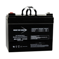 12 Volt - 35Ah - AGM Battery - NB Terminal - Sealed AGM - Bright Way Group BW12180NB
