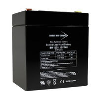 12 Volt - 5Ah - AGM Battery - F1 Terminal - Sealed AGM - Bright Way Group BW1250F1