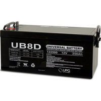 12 Volt - 250 Ah - L4 Terminal - UB-8D - AGM Battery - UPG 45964