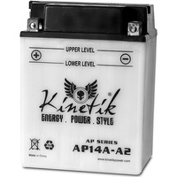 12 Volt - 14 Ah Capacity - D Terminal - Motorcycle Battery - Conventional (Wet Pack) - UPG 42002 - OEM UB14A-A2