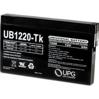 12 Volt - 2 Ah - ST Terminal - UB1220-T - AGM Battery - UPG D2790