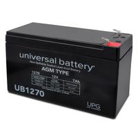 12 Volt - 7 Ah - F1 Terminal - UB1270 - AGM Battery - UPG 40800/46095