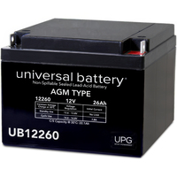 12 Volt - 26 Ah - T3 Terminal - UB12260 - AGM Battery - UPG D5747