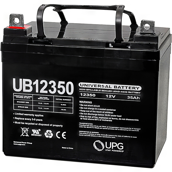 SLA UPG UB12350 (Group U1) - AGM Battery - Sealed Lead Acid - 12 Volt - 35 Ah Capacity - L1 Terminal