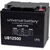 12 Volt - 50 Ah - UB12500 - AGM Battery Thumbnail