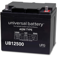 12 Volt - 50 Ah - L2 Terminal - UB12500 - AGM Battery - UPG 45977