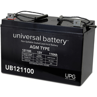 UB121100 - 12 Volt - 110 Ah - L3 Terminal - UB121100 (Group 30H) - AGM Battery - UPG D5751
