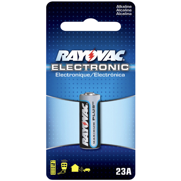 Alkaline Battery - 12 Volt - For Keyless Entry and Remote Controls - 23A Size - Rayovac KE23A-1