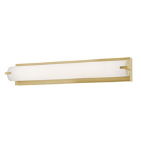 AFX Axel - 24 in. Color Selectable LED Vanity Light Bar - Brass Finish - 2700-3000-3500-4000-5000 Kelvin - 1850 Lumens - 25 Watt - Horizontal or Vertical Installation - 90 CRI - 120-277 Volt - AFX Lighting AXLV2404LAJUDSB