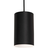 AFX Tyke - 6.5 in. Pendant Fixture - Black Finish - Uses (1) Incandescent or LED Bulb - Medium Base - 9 ft. Adjustable Cord - 120 Volt - AFX Lighting TYKP04MBBK