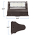 3625 Lumen Max - 25 Watt Max - Wattage and Color Selectable Rotatable LED Wall Pack Fixture  Thumbnail