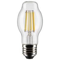 800 Lumens - 8 Watt - 2700 Kelvin - LED BT15 Light Bulb - 60 Watt Equal - Medium Base - 90 CRI - 120 Volt - Satco S21334