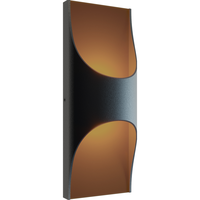 AFX Harrison - 18 in. LED Outdoor Wall Sconce Fixture - Black Finish - 900 Lumens - 24 Watt - 3000 Kelvin - 90 CRI - 120 Volt - AFX Lighting HARW0518L30D1BK