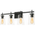 AFX Joanna - 32 in. Vanity Light Fixture - 4-Light - Clear Glass - Black Finish Thumbnail