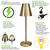 Newport Rechargeable Patio Lamp with Bug Deterrent Setting - Brass Thumbnail
