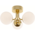 AFX Metropolitan - 15.5 in. LED Ceiling Light Fixture - Frosted Glass - Brass Finish Thumbnail
