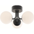 AFX Metropolitan - 15.5 in. LED Ceiling Light Fixture - Frosted Glass - Black Finish Thumbnail