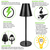 Newport Rechargeable Patio Lamp with Bug Deterrent Setting - Black Thumbnail