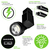 5 Colors - Natural Light - 470 Lumens - Selectable LED Track Light Fixture - Step Cylinder Thumbnail