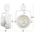 5 Colors - Natural Light - 1220 Lumens - Selectable LED Track Light Fixture - Gimbal Thumbnail